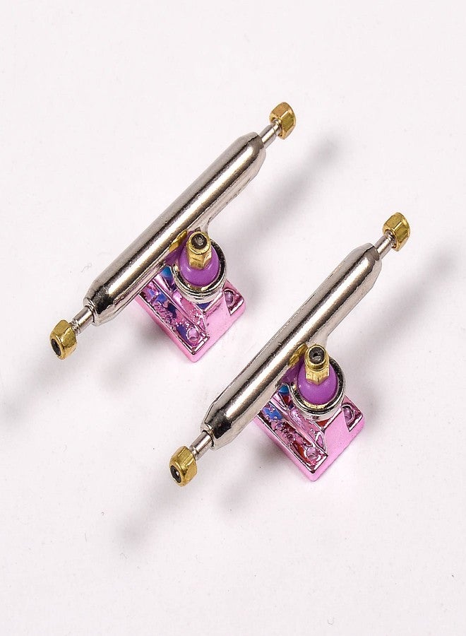 RACOFSB Fingerboard Trucks with Upgraded Urethane Bushings and Pivot Cup,34mm 32mm Width,Normal Kingpin (Pink, 34mm) - Image 5
