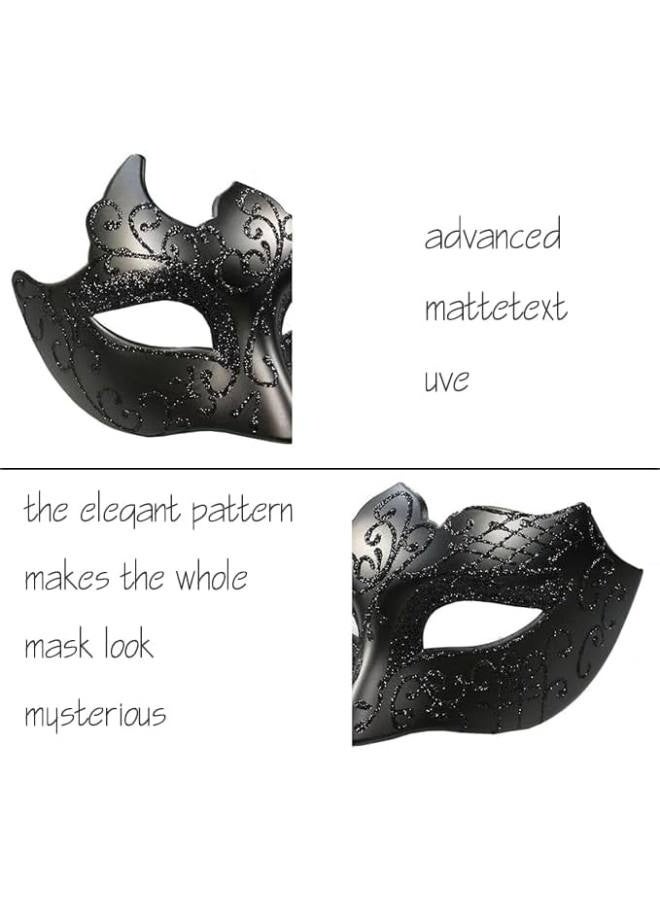 قناع تنكري للأزواج، قناع عين من الدانتيل، قناع كرنفال البندقية، قناع الهالوين، قناع حفلة موسيقية، قناع زي ماردي غرا، قطعتان - Image 4