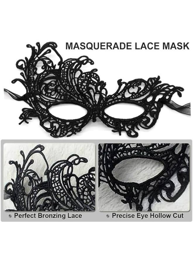 قناع تنكري للأزواج، قناع عين من الدانتيل، قناع كرنفال البندقية، قناع الهالوين، قناع حفلة موسيقية، قناع زي ماردي غرا، قطعتان - Image 3