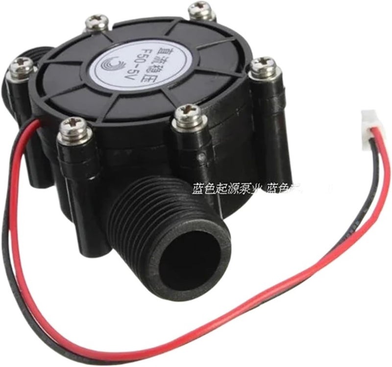 Micro Hydro Generator 80V/12V/5V DC Water Flow Generator Turbine Hydroelectric Tap Water Flow Hydraulic DIY(12V Transparent) - Image 2
