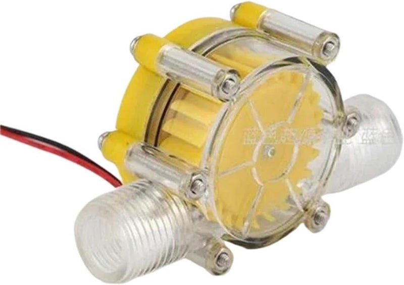 Micro Hydro Generator 80V/12V/5V DC Water Flow Generator Turbine Hydroelectric Tap Water Flow Hydraulic DIY(12V Transparent) - Image 4