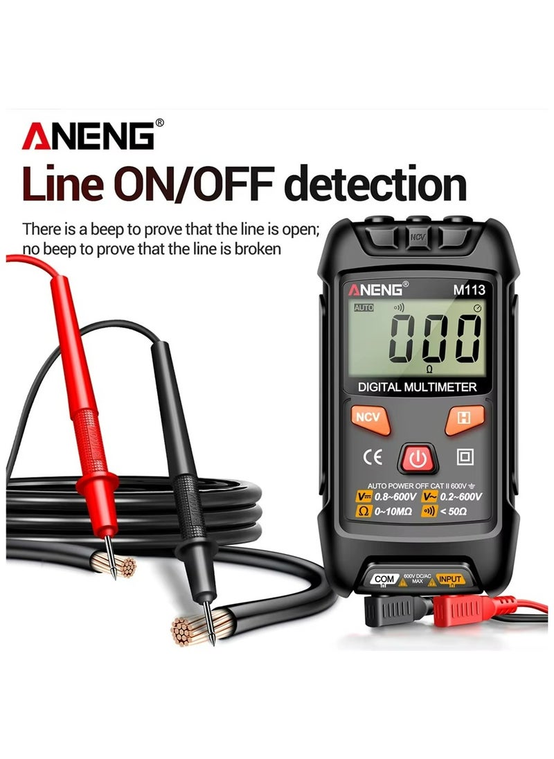 ANENG - ANENG M113 Mini Smart Digital Multimeter 1999 Counts AC/DC Voltage Meter Ohm NCV Measuring Instruments Electricity Tools - Image 1