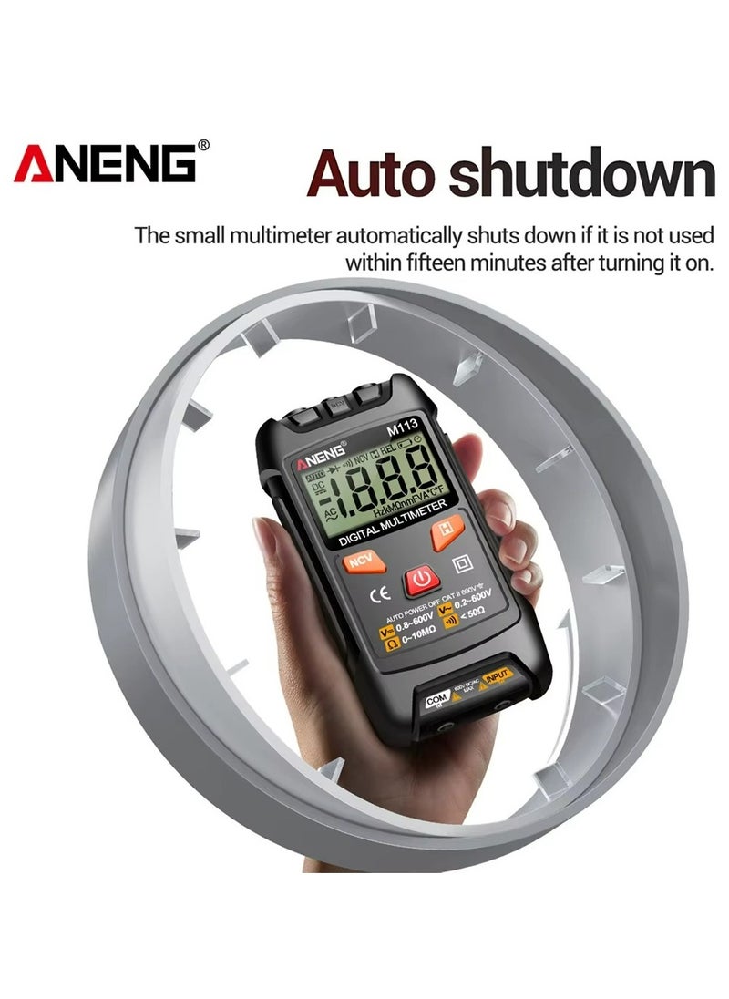 ANENG - ANENG M113 Mini Smart Digital Multimeter 1999 Counts AC/DC Voltage Meter Ohm NCV Measuring Instruments Electricity Tools - Image 1