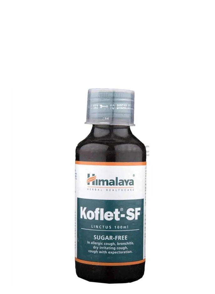 Himalaya Koflet SF Sugar Free Cough Syrup for Dry Cough and Bronchitis 100 ml