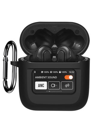 Headphone Case, Silicone Case, Silicone Case Compatible with JBL Tour Pro 2, Shock Resistant Soft with Keychain, LCD Touch Screen Visible, Black - pzsku/ZADF9C0EB6D9F14FC33B3Z/45/_/1692777940/5d9e29f9-005c-4006-b9d4-a5e9a9ad09bf