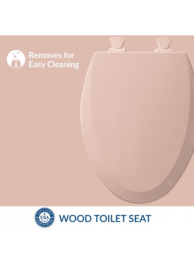 Bemis مقعد مرحاض بيميس 1500EC 063 1500EC063، 1 عبوة مطولة، وردي فينيسي - Image 3