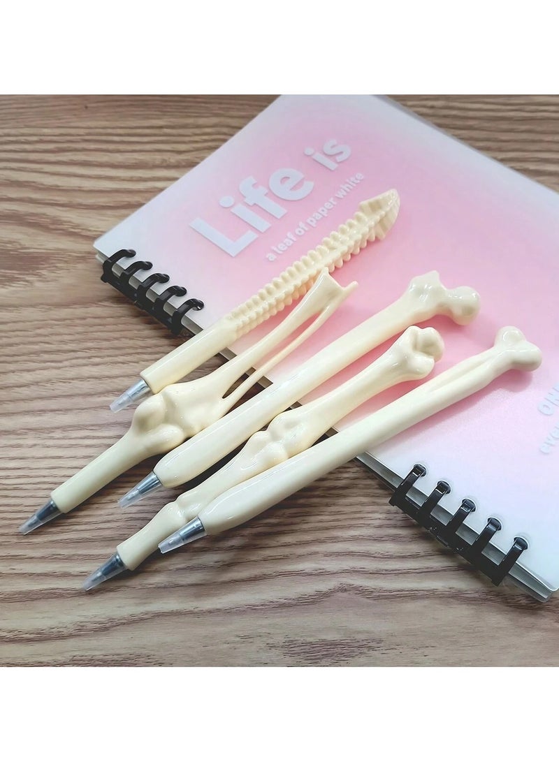 Blue ink ballpoint pens designed in the shape of various bones, suitable for personal use or as a gift for medical and nursing students. Set of 5 pens. - Image 1
