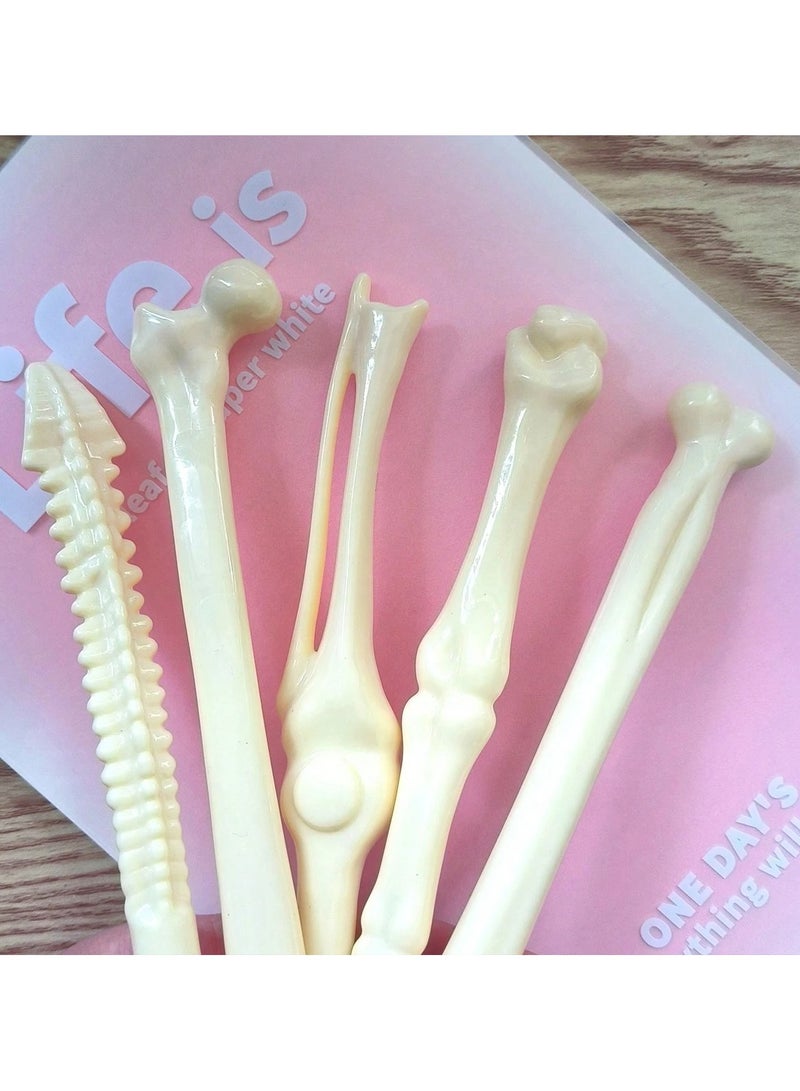 Blue ink ballpoint pens designed in the shape of various bones, suitable for personal use or as a gift for medical and nursing students. Set of 5 pens. - Image 5