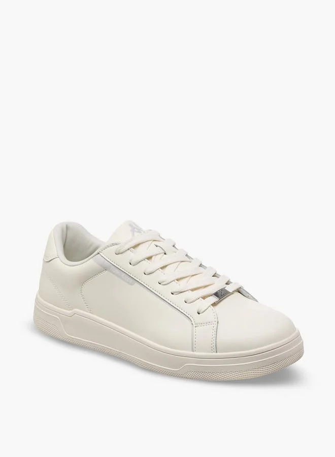 كابا Men Lace-Up Leather Ankle Sneakers