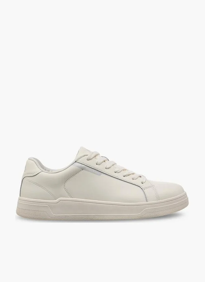 كابا Men Lace-Up Leather Ankle Sneakers