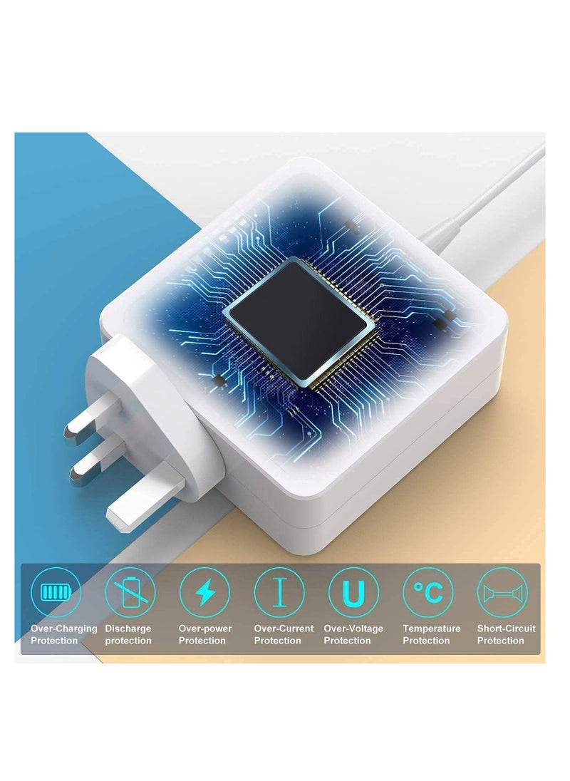 Generic - Replacement AC (85W) T-Tip Magnetic Connector Power Adapter For MacBook Pro & MacBook White - Image 1