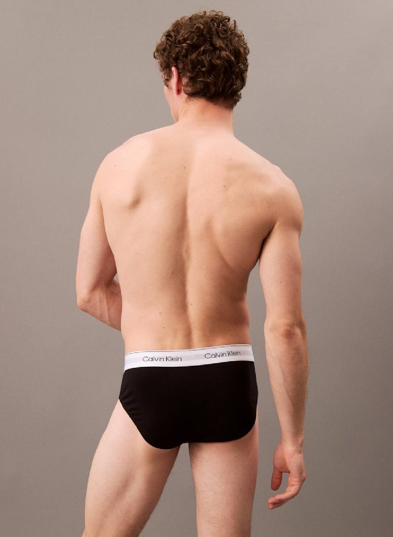 CALVIN KLEIN 3 Pack Briefs - Icon Cotton Stretch  - Image 4