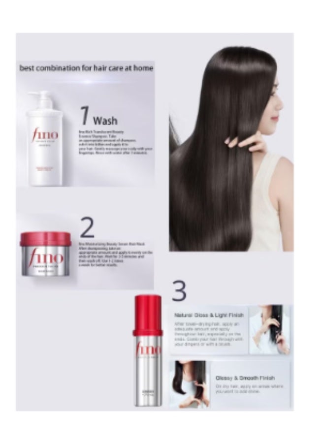 فينو مجموعة العناية بالشعر فينو بريميوم تاتش الفاخرة - شامبو، ماسك، وزيت - لإصلاح الشعر الجاف والتالف - Image 2