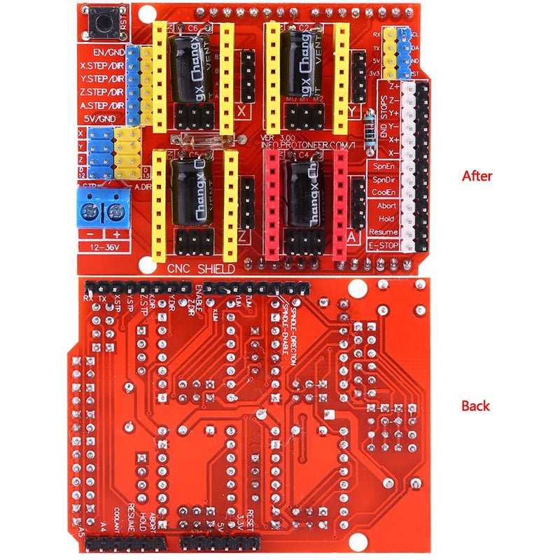 Hilitand لوحة التمديد V3، لوحة توسيع CNC مع 4 قطع من مبرد محرك الخطوة A4988 لآلة النقش وطابعة 3D DC 12V إلى 36V - Image 4