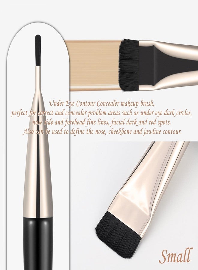 KINGMAS 2Pcs Flat Foundation Brush, Korean Spatula Facial Makeup Brush, Ultra Thin Concealer Contour Brush for Liquid Cream Blending - Image 5