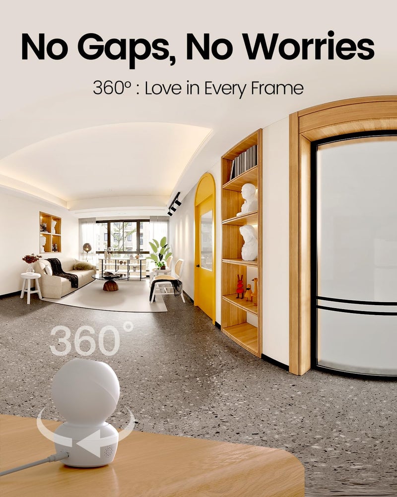 VIMTAG 4MP 5G Security Camera Indoor, Pet Camera with Speaker for Dog/Cat, Free AI Detection Indoor Camera with Phone App, Motion Tracking, Night Vision,2-Way Audio, Support 128GB Card(Not Included) - Image 5