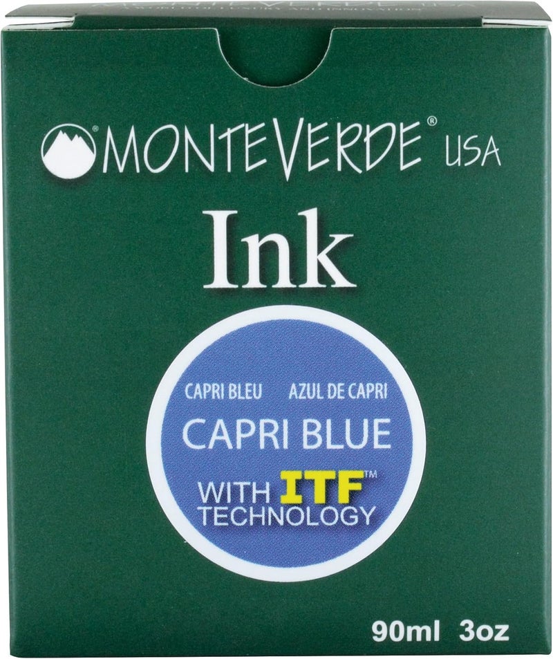 Monteverde USA Ink with ITF Technology, 90 ml Capri Blue (G308CB) - Image 5