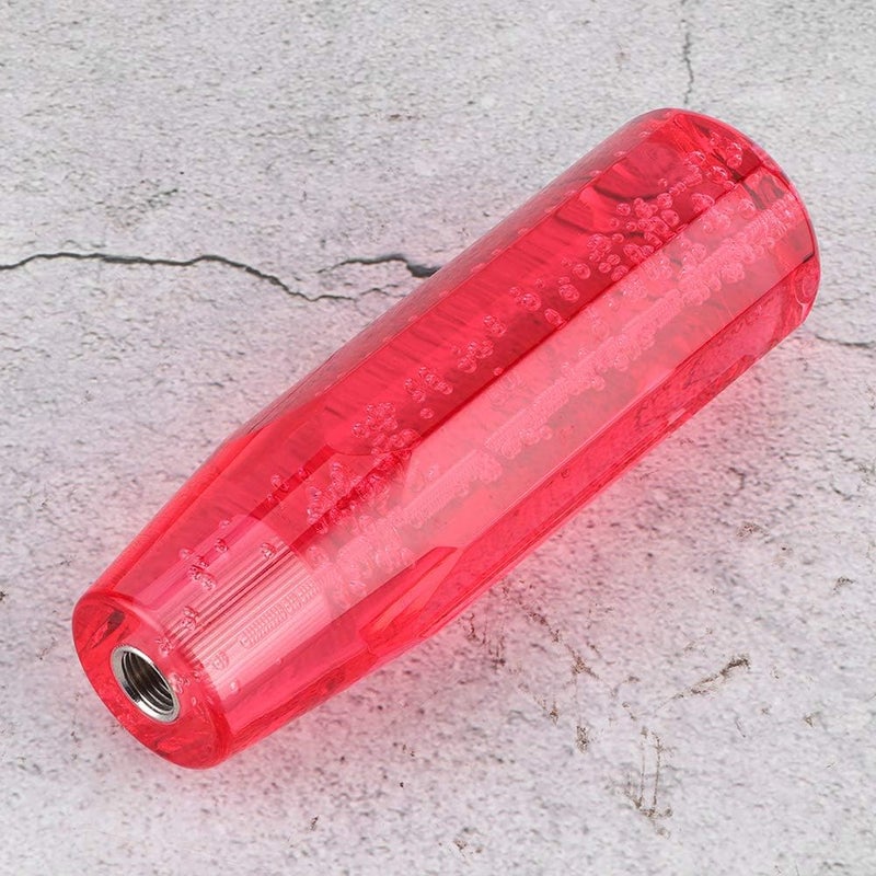woobles Car Shift Knob Acrylic 15cm/5.9in Crystal Car Shift Knob Gear Stick Lever Universal for Manual Transmission Vehicles Shift Knob Gear Gear Lever(red) - Image 3