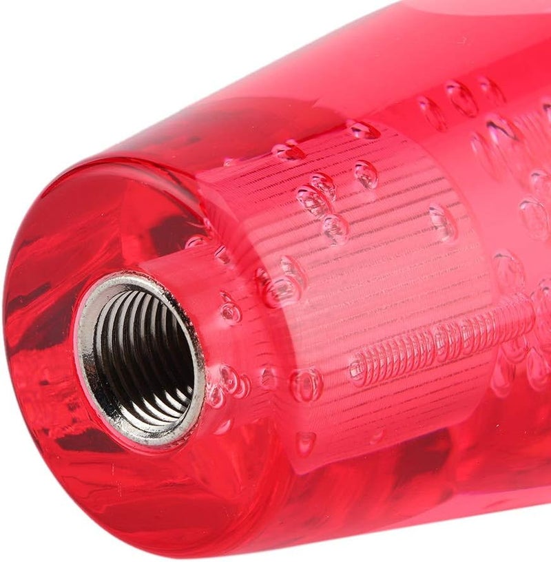 woobles Car Shift Knob Acrylic 15cm/5.9in Crystal Car Shift Knob Gear Stick Lever Universal for Manual Transmission Vehicles Shift Knob Gear Gear Lever(red) - Image 4