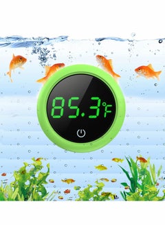 Excefore LED Aquarium Thermometer, 5S Refresh Speed Touch Screen Fish Tank Accurate Temperature Sensor, Wide Range of Displayed, Energy-Saving & Stick-on Thermometer for Aquariums, Glass Containers  - Image 1
