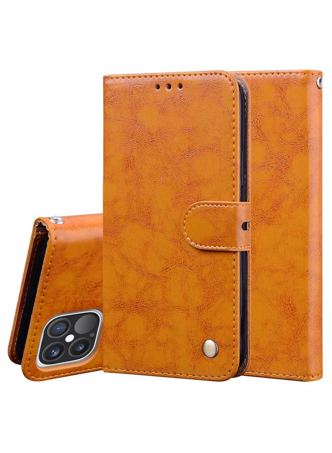 Zaboon Case For iPhone 12 / 12 Pro Business Style Oil Wax Texture Horizontal Flip Leather Case with Holder & Card Slots & Wallet - Image 1