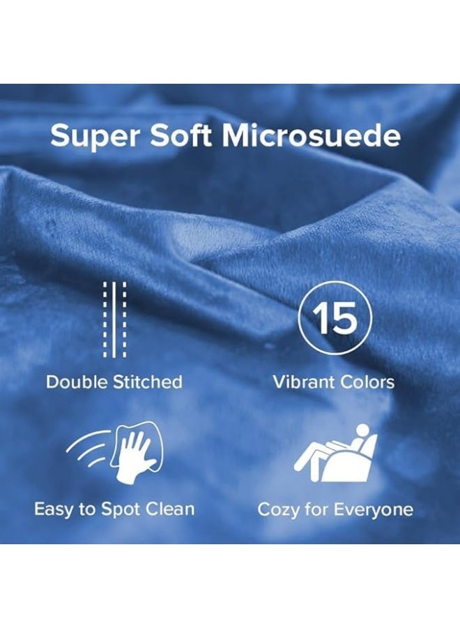 LUXURY LUXE Luxury Luxe Bean Bag Chair – Ultra Plush Microsuede Lounge Sack | Cloud-Like Comfort for Adults, Teens & Kids (Royal Blue)  - Image 3