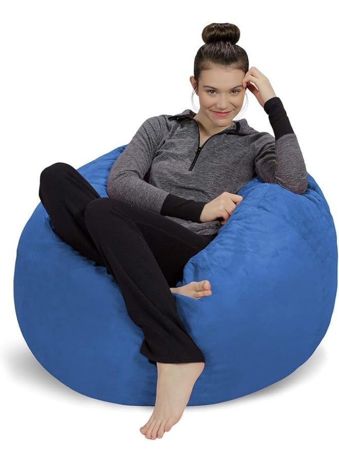 LUXURY LUXE Luxury Luxe Bean Bag Chair – Ultra Plush Microsuede Lounge Sack | Cloud-Like Comfort for Adults, Teens & Kids (Royal Blue)  - Image 1
