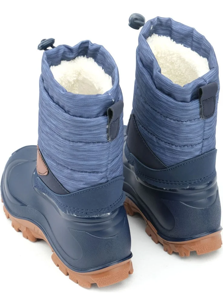 جيزر Winter Boy's Design Plush Inside Adjustable Velcro Waterproof Snow Boots
