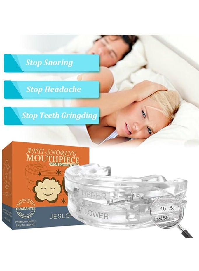 general Adjustable Braces Tray Night Anti-Grinding Braces with Storage Box Color Box, Adjustable Anti-Snoring Mouthguards for Men and Women to Improve Sleep - Image 2