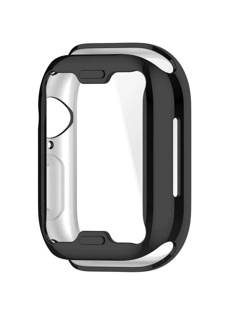 Generic - Case Compatible with Apple Watch Series 10 46mm with Screen Protector Ultra Thin Soft TPU Silicone Bumper Case Full Coverage Watch Case Protective Case Cover (Black) - Image 1