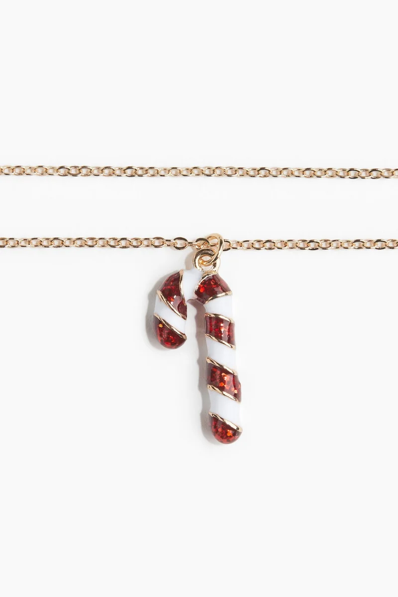 H&M Candy Cane Necklace
