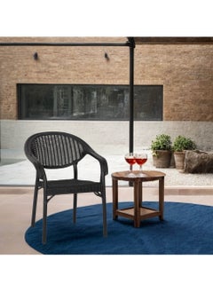 watheer Bamboo rattan chair - black  - Image 2