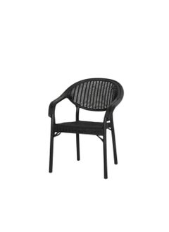 watheer Bamboo rattan chair - black  - Image 4