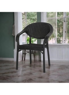 watheer Bamboo rattan chair - black  - Image 5