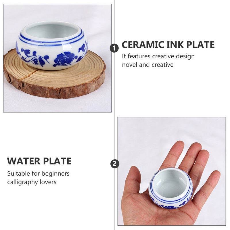 12 Pcs Ink Dish Painting Ink Bowl Stationery Supplies - Image 5