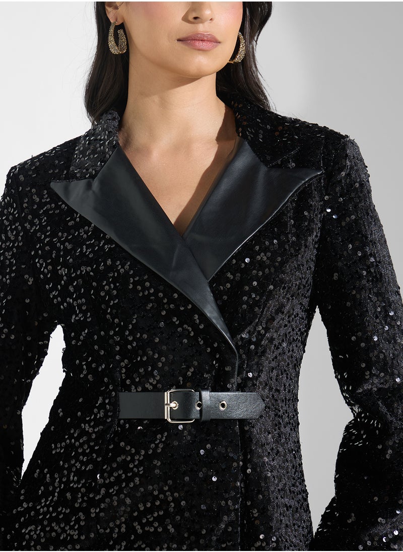 ELLA Shimmer Blazer  - Image 3