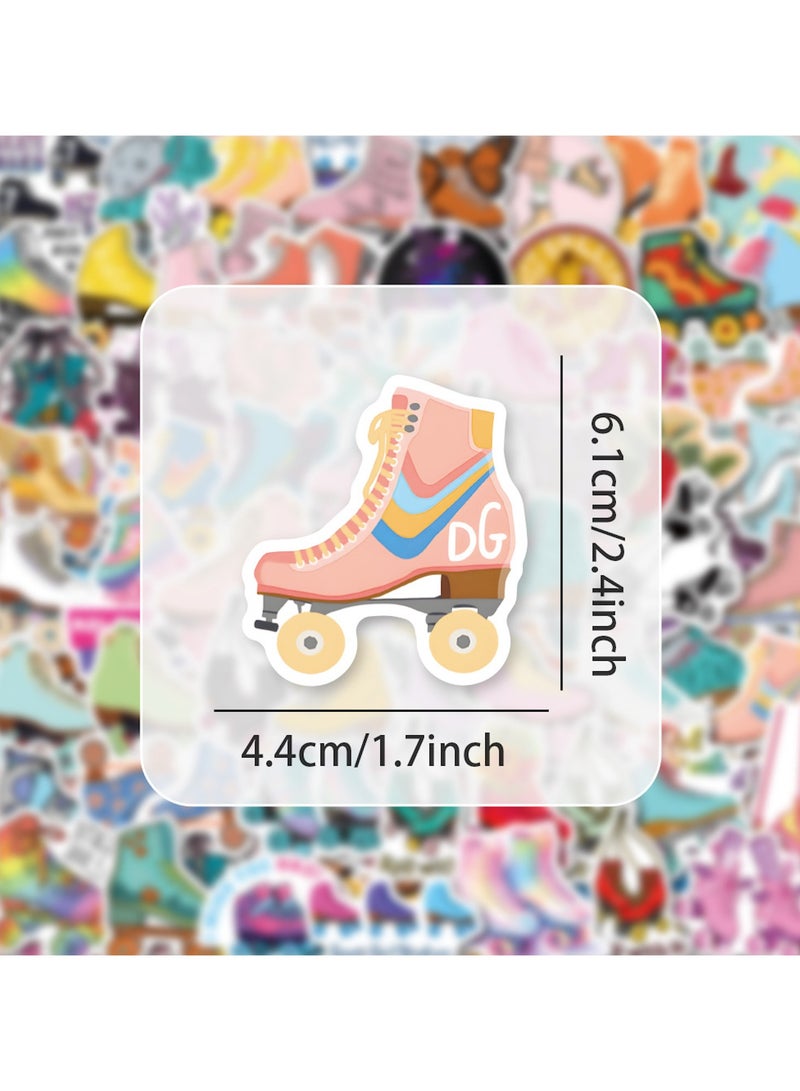 قوس قزح أورينبو 60 قطعة من ملصقات التزلج على الجليد الملونة الرائعة المقاومة للماء للأطفال ملصقات فينيل كرتونية جميلة وممتعة لزجاجة المياه وأجهزة الكمبيوتر المحمولة ووسادة الأمتعة - Image 3