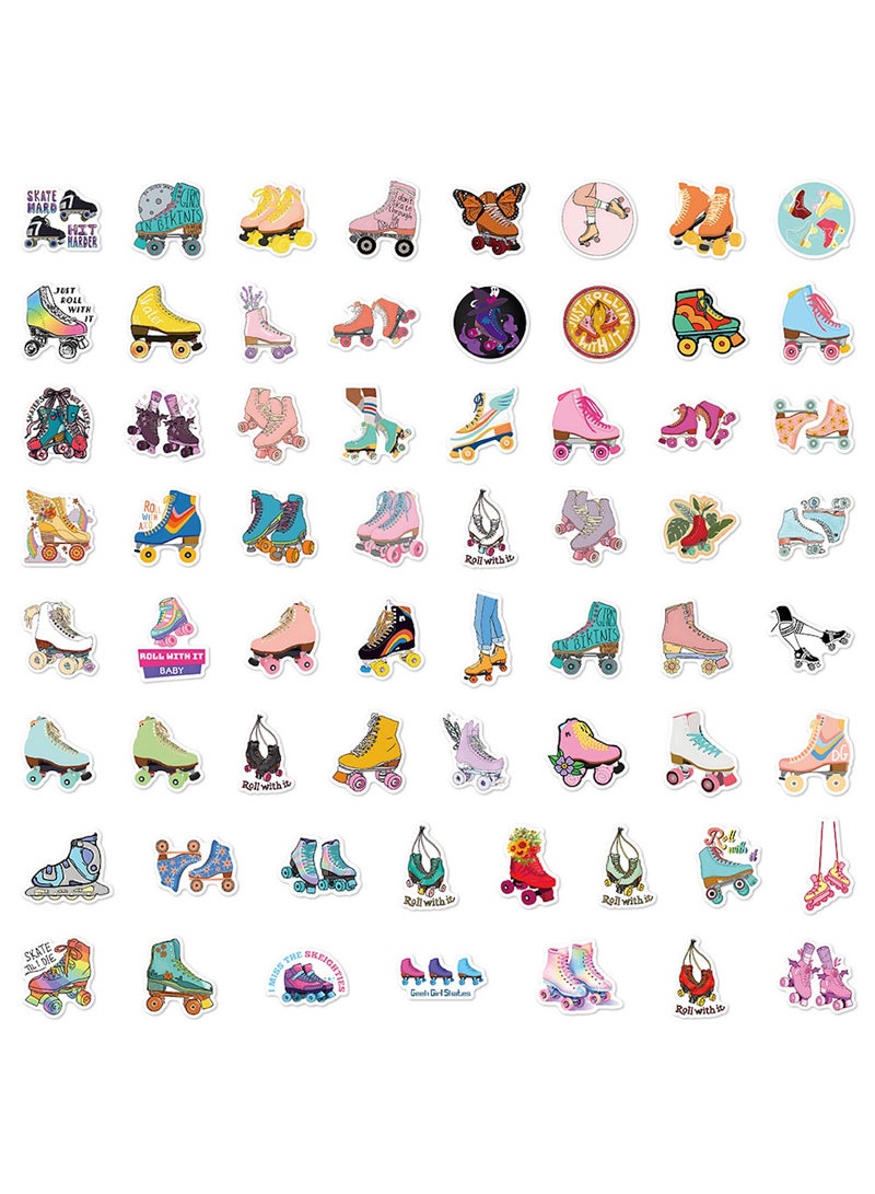 قوس قزح أورينبو 60 قطعة من ملصقات التزلج على الجليد الملونة الرائعة المقاومة للماء للأطفال ملصقات فينيل كرتونية جميلة وممتعة لزجاجة المياه وأجهزة الكمبيوتر المحمولة ووسادة الأمتعة - Image 4