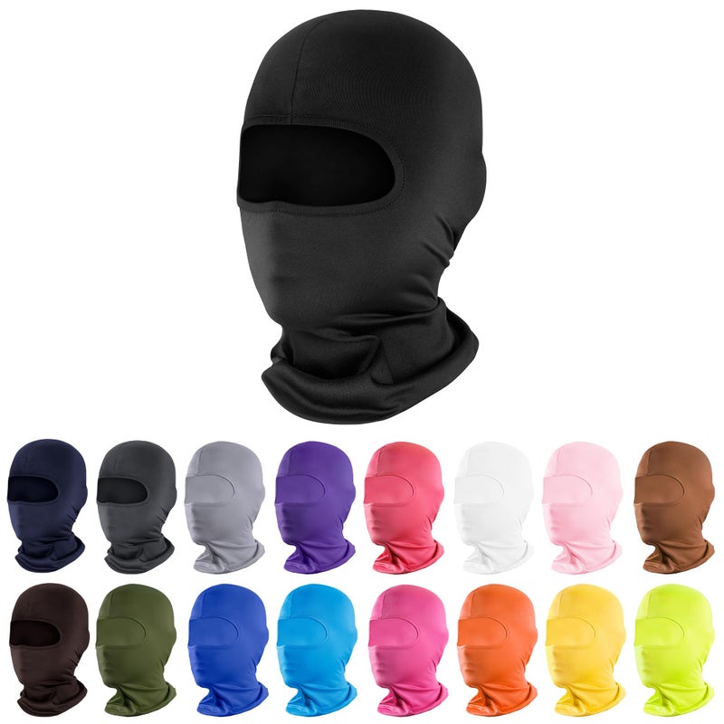 Pukavt Balaclava Face Mask, Ski Mask for Men Women, UV Protection Windproof Scarf for Motorcycle Snowboard Cycling Black - Image 1
