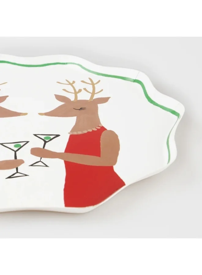 Meri Meri Mr. & Mrs. Reindeer Side Plates