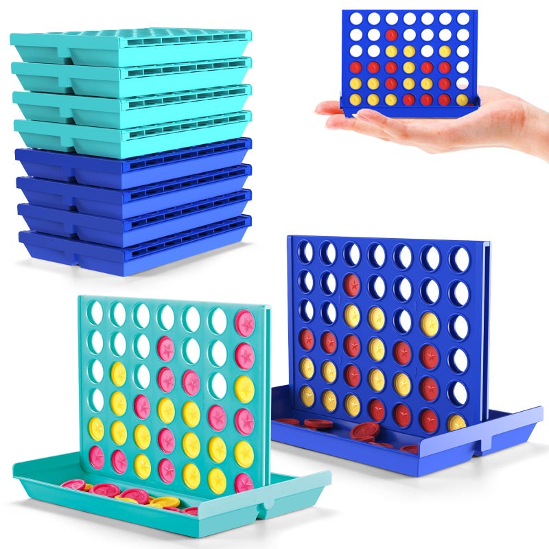 Pup Go 8-Pack Mini Pocket Sized 4 in a Row Board Game for Kids Ages 3+, Perfect Party Bag Fillers for Kid Classroom Prizes Rewards Unisex Kids Party Favour Toy School Fete Kids Prizes - Image 1