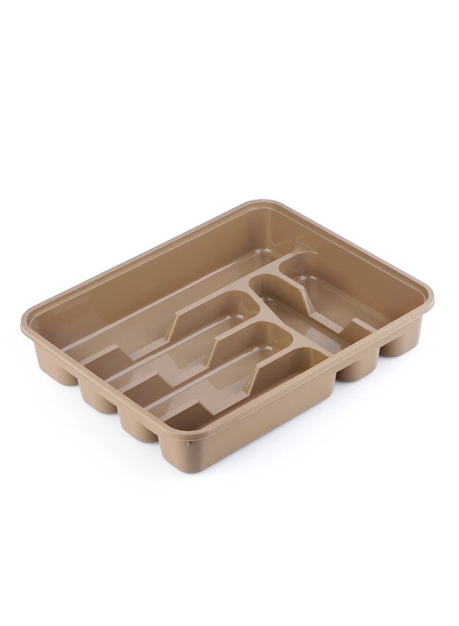 Kitchen Cutlery Drawer Organizer Tray, Durable Multi-Compartment Utensil Holder