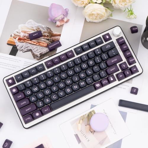 GEKUCAP PBT Keycaps 126 Keys MOA Profile Keycap Black Purple Custom Keyboard Keycaps Set 5 Side Dye Sublimation Key caps for Cherry Gateron MX Switches Keyboards - Image 5