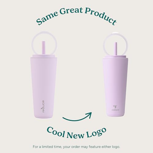 REDUCE Halo 32 oz Stainless Steel Vacuum Insulated Tumbler Spill Proof Travel Mug with Flip Handle Lid Keeps Drinks Cold for 32 Hrs Dishwasher Safe Cupholder Friendly Oahu Blue - Image 3