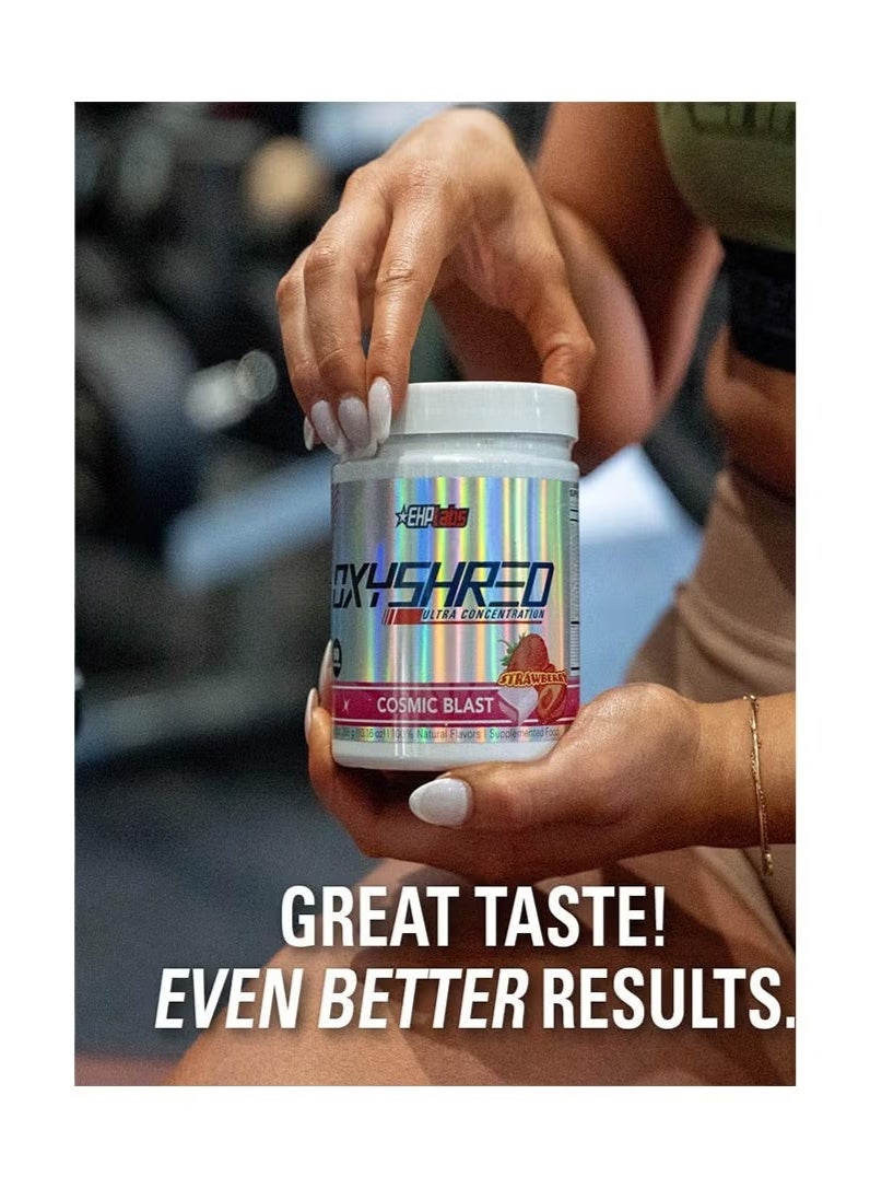 إي إتش بي لابس EHP Labs OxyShred مسحوق التمرين السابق - مسحوق التمرين السابق مع L Glutamine و Acetyl L Carnitine ، مشروب تعزيز الطاقة - Cosmic Blast ، 60 حصة - Image 5