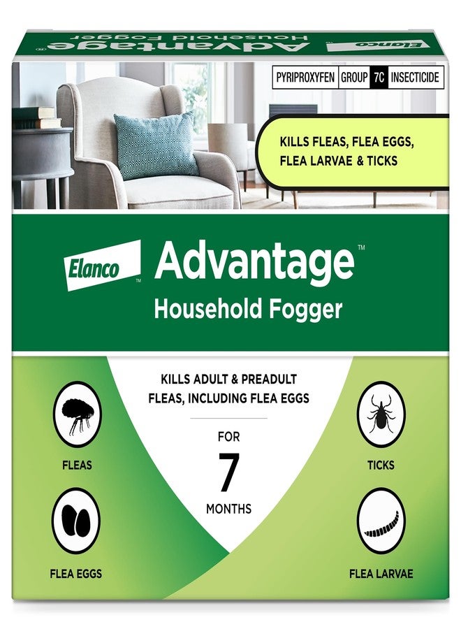 Advantage Household Fogger | Kills Fleas & Ticks | Flea Fogger for Home | 2 oz. Canisters (Pack of 3) - Image 1