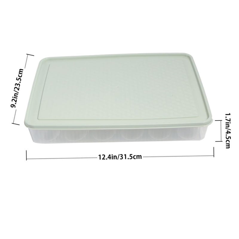 Large Capacity Plastic Egg Storage Box With Dispenser Lid For Home Kitchen - Image 3