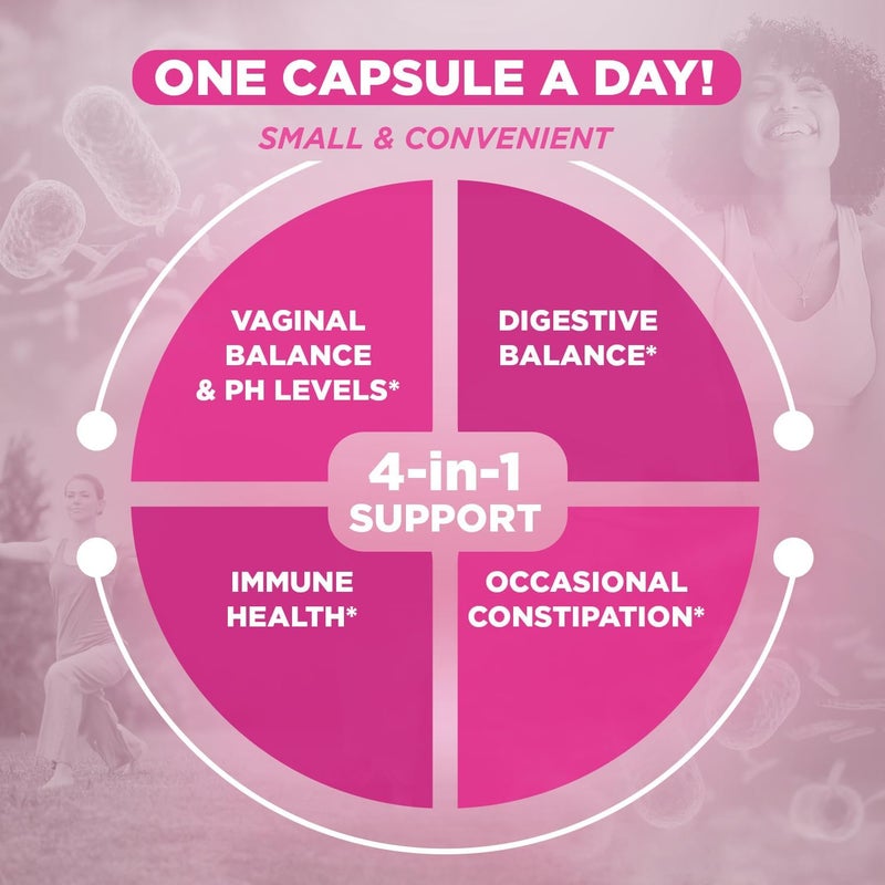 Vital Planet  Vital Flora Womens Daily Probiotic 60 Billion CFU 60 Diverse Strains 7 Organic Prebiotics Vaginal and Immune Support Bloating Digestive Health Probiotics for Women 60 Capsules - Image 3