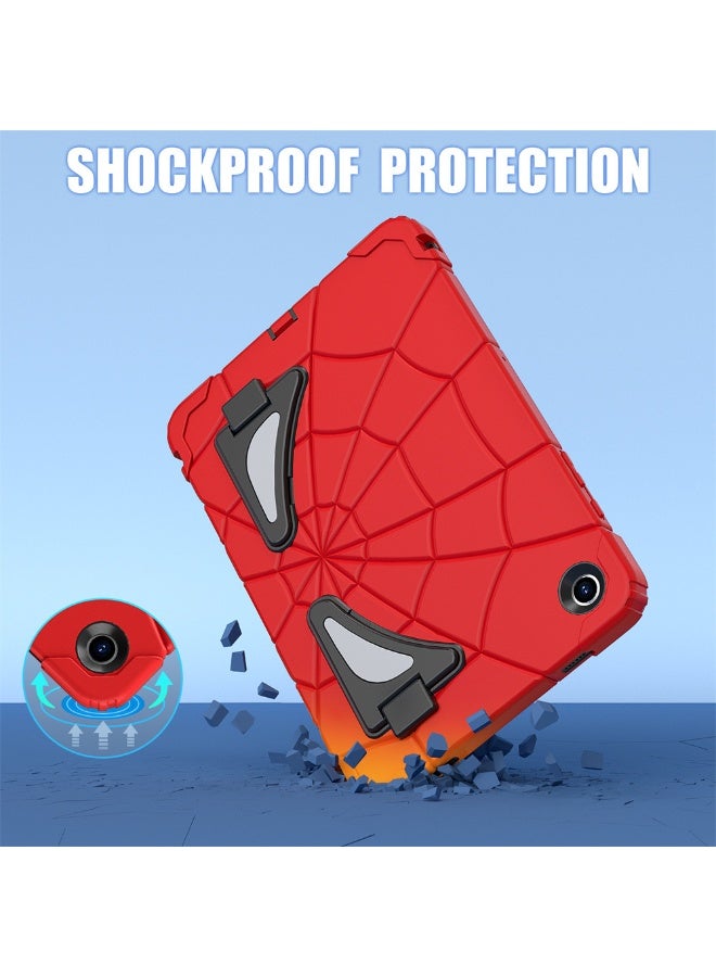 حافظة واقية للكمبيوتر اللوحي Samsung Galaxy Tab A9 مقاس 8.7 بوصة مع حزام كتف وحامل حافظة لطيفة للكمبيوتر اللوحي للأطفال بتصميم كرتوني حافظة واقية متعددة الطبقات من السيليكون مقاومة للصدمات مصممة حصريًا لطراز A9 أسلوب أولاد - Image 4