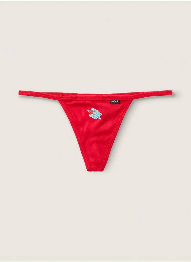 PINK Cotton V-String Underwear